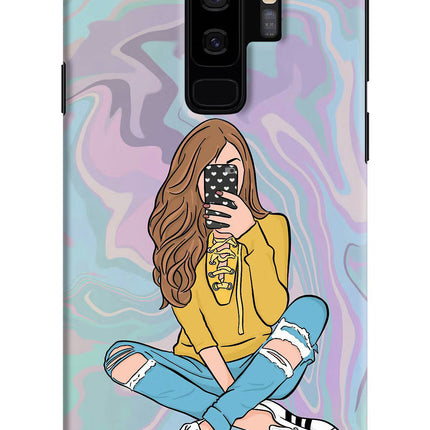 Selfie Girl Samsung S9 Plus Hard Case Back Cover by Casekaro
