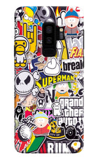 Sticker Bomb Samsung S9 Plus Hard Case Back Cover by Casekaro