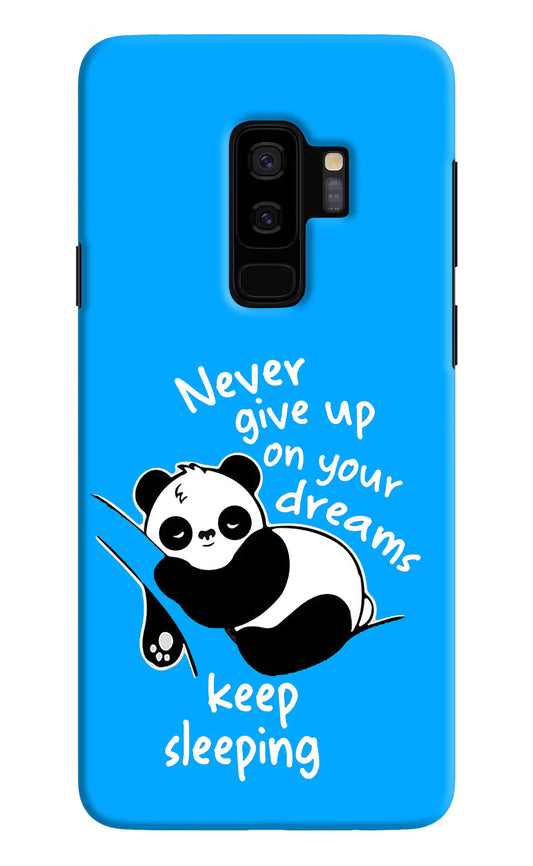 Keep Sleeping Samsung S9 Plus Hard Case Back Cover by Casekaro
