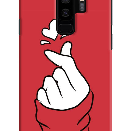 Korean Love Sign Samsung S9 Plus Hard Case Back Cover by Casekaro