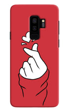 Korean Love Sign Samsung S9 Plus Hard Case Back Cover by Casekaro