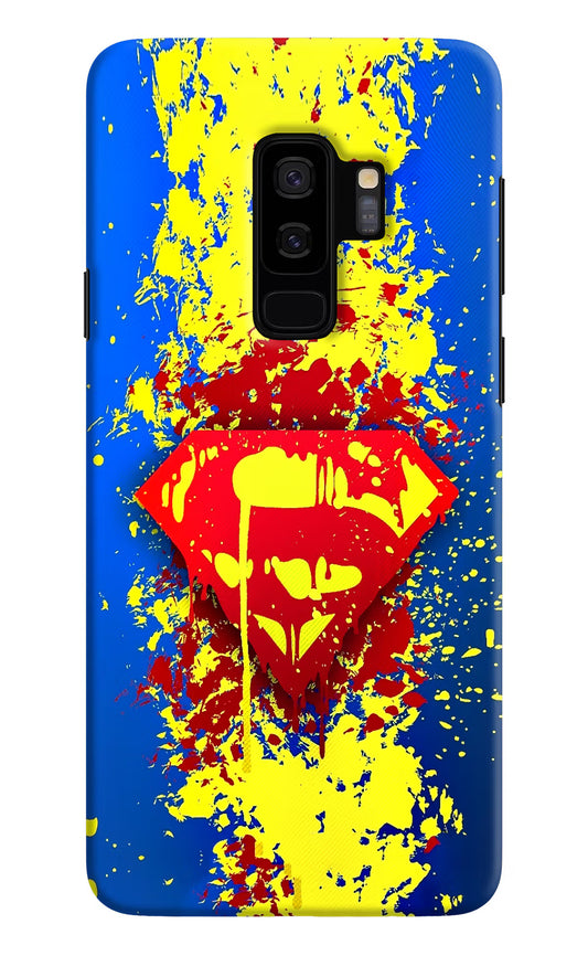 Superman logo Samsung S9 Plus Hard Case Back Cover by Casekaro