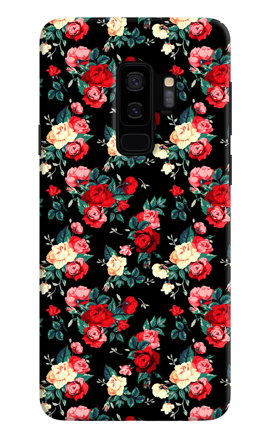 Rose Pattern Samsung S9 Plus Back Cover, Hard case