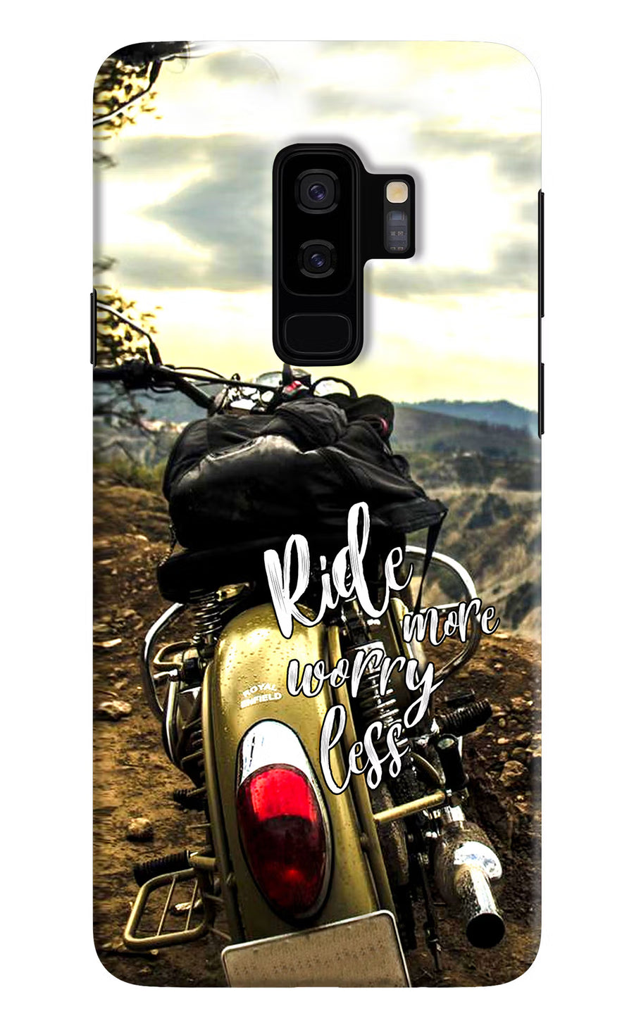 Ride More Worry Less Samsung S9 Plus Back Cover, Hard case