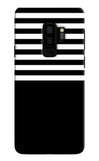 Black and White Print Samsung S9 Plus Hard Case Back Cover by Casekaro