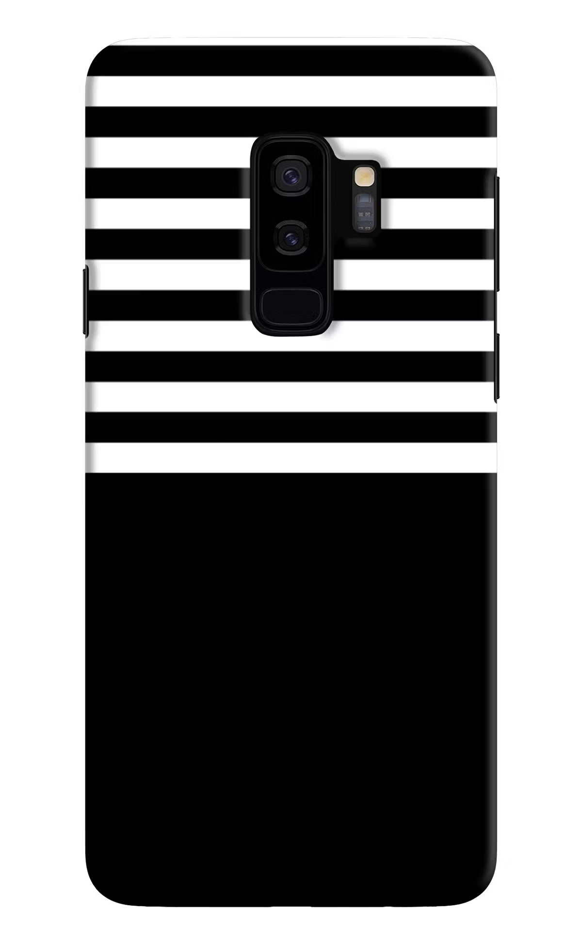Black and White Print Samsung S9 Plus Hard Case Back Cover by Casekaro