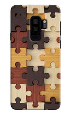 Wooden Puzzle Samsung S9 Plus Hard Case Back Cover by Casekaro