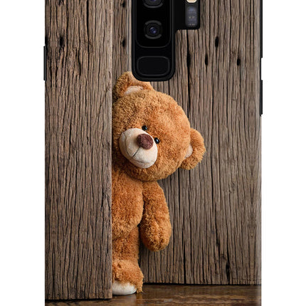 Teddy Wooden Samsung S9 Plus Hard Case Back Cover by Casekaro