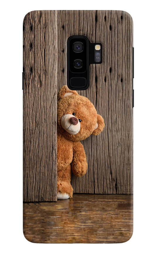 Teddy Wooden Samsung S9 Plus Hard Case Back Cover by Casekaro