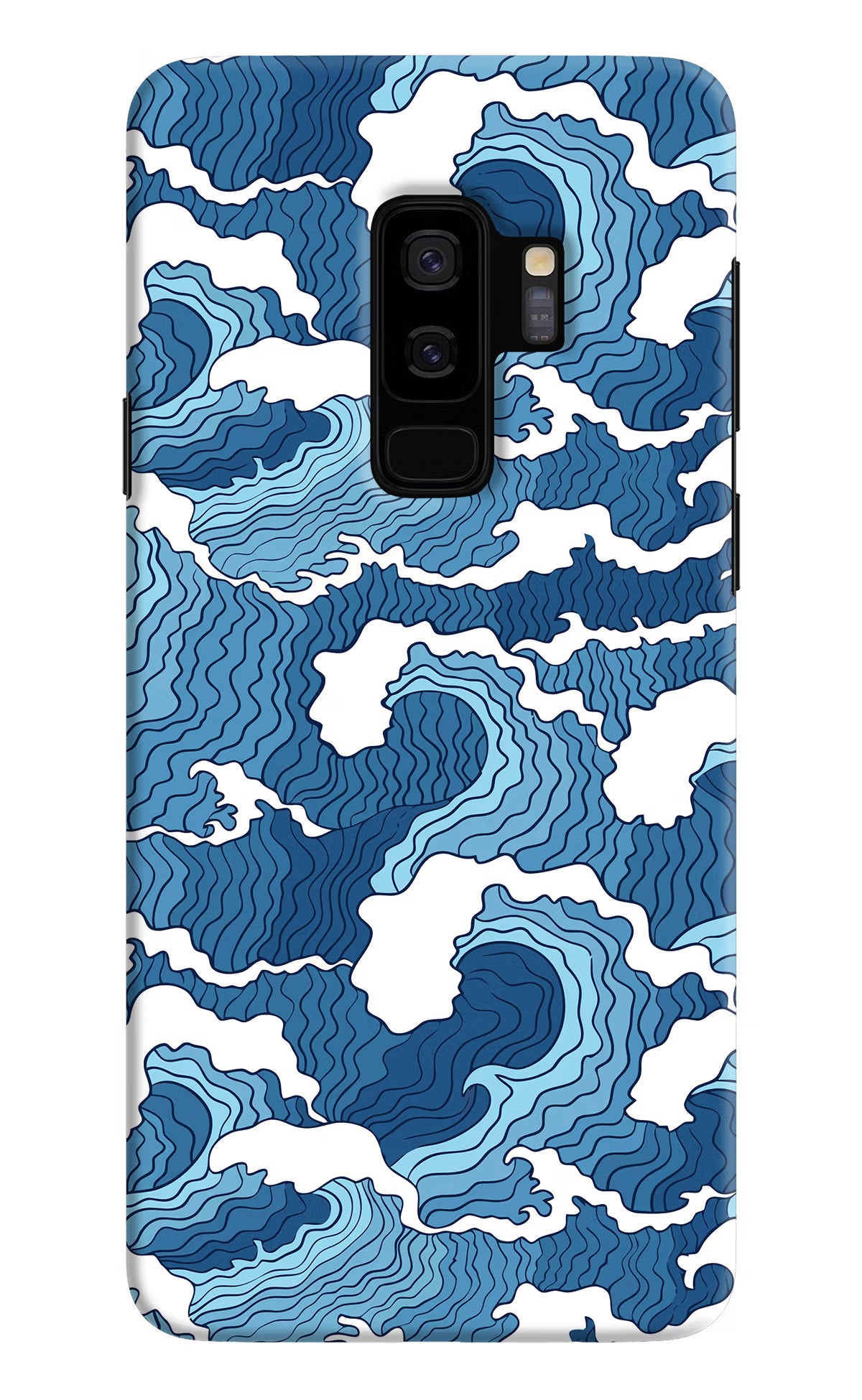 Blue Waves Samsung S9 Plus Hard Case Back Cover by Casekaro