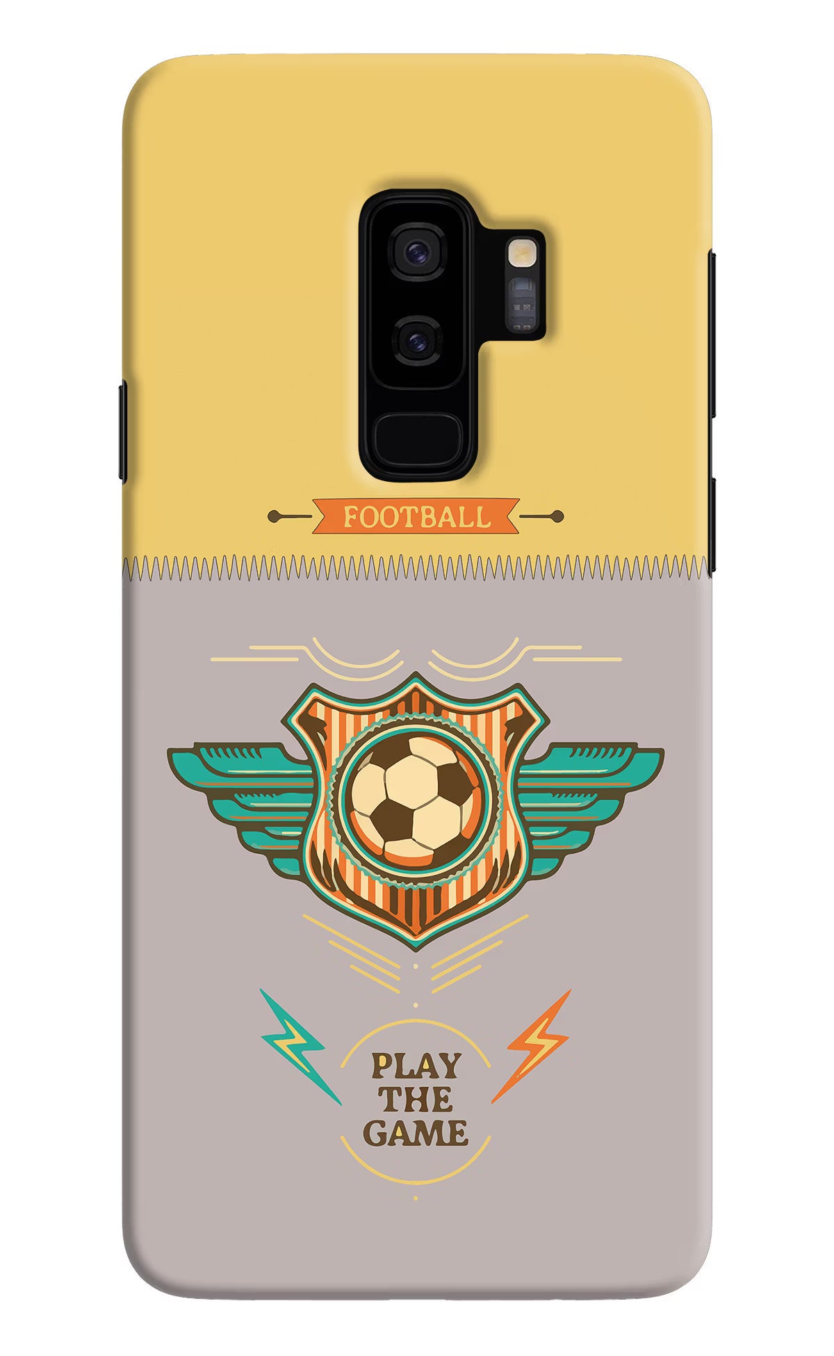Football Samsung S9 Plus Hard Case Back Cover by Casekaro