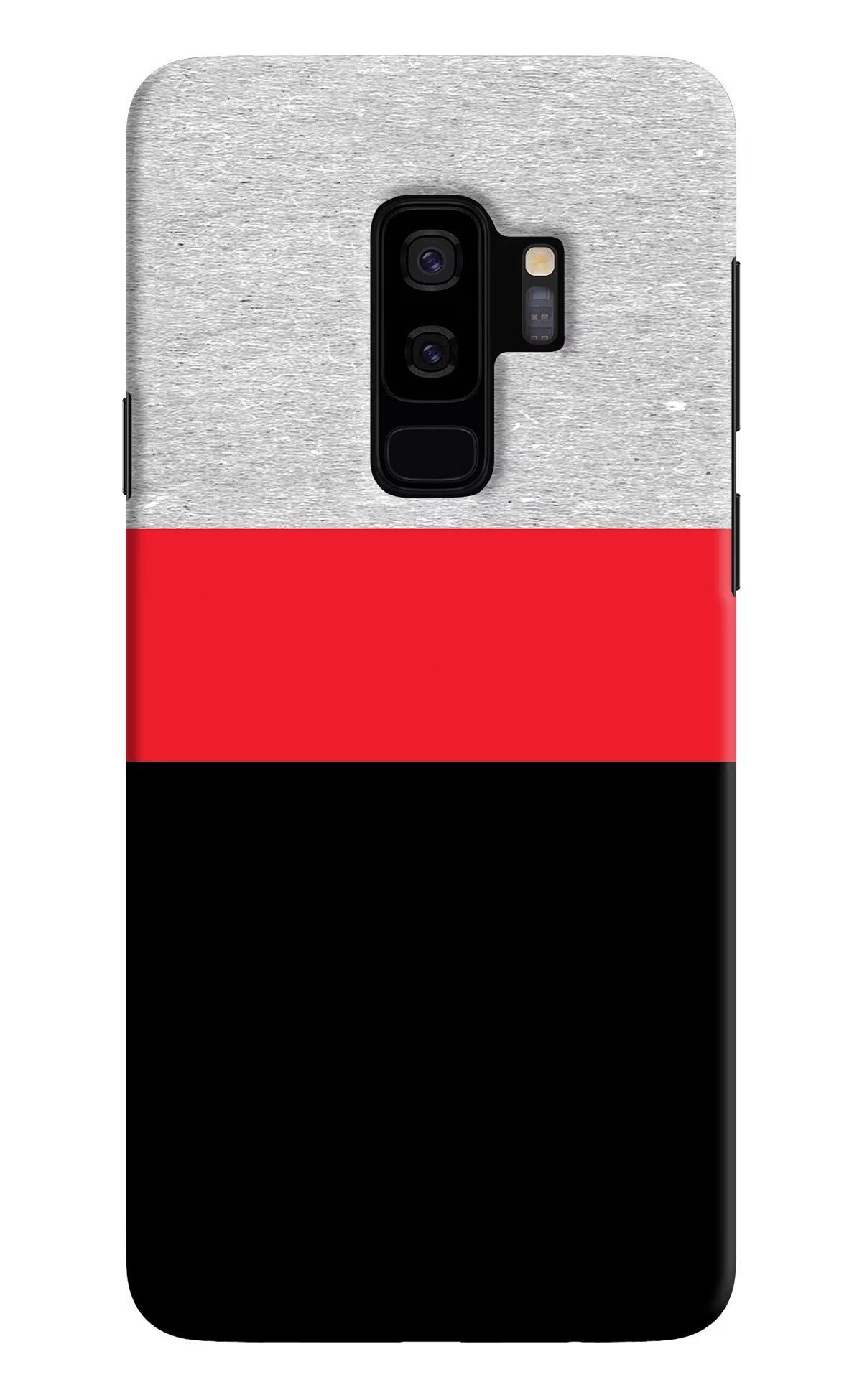 Tri Color Pattern Samsung S9 Plus Hard Case Back Cover by Casekaro