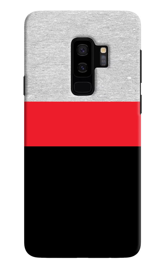 Tri Color Pattern Samsung S9 Plus Hard Case Back Cover by Casekaro