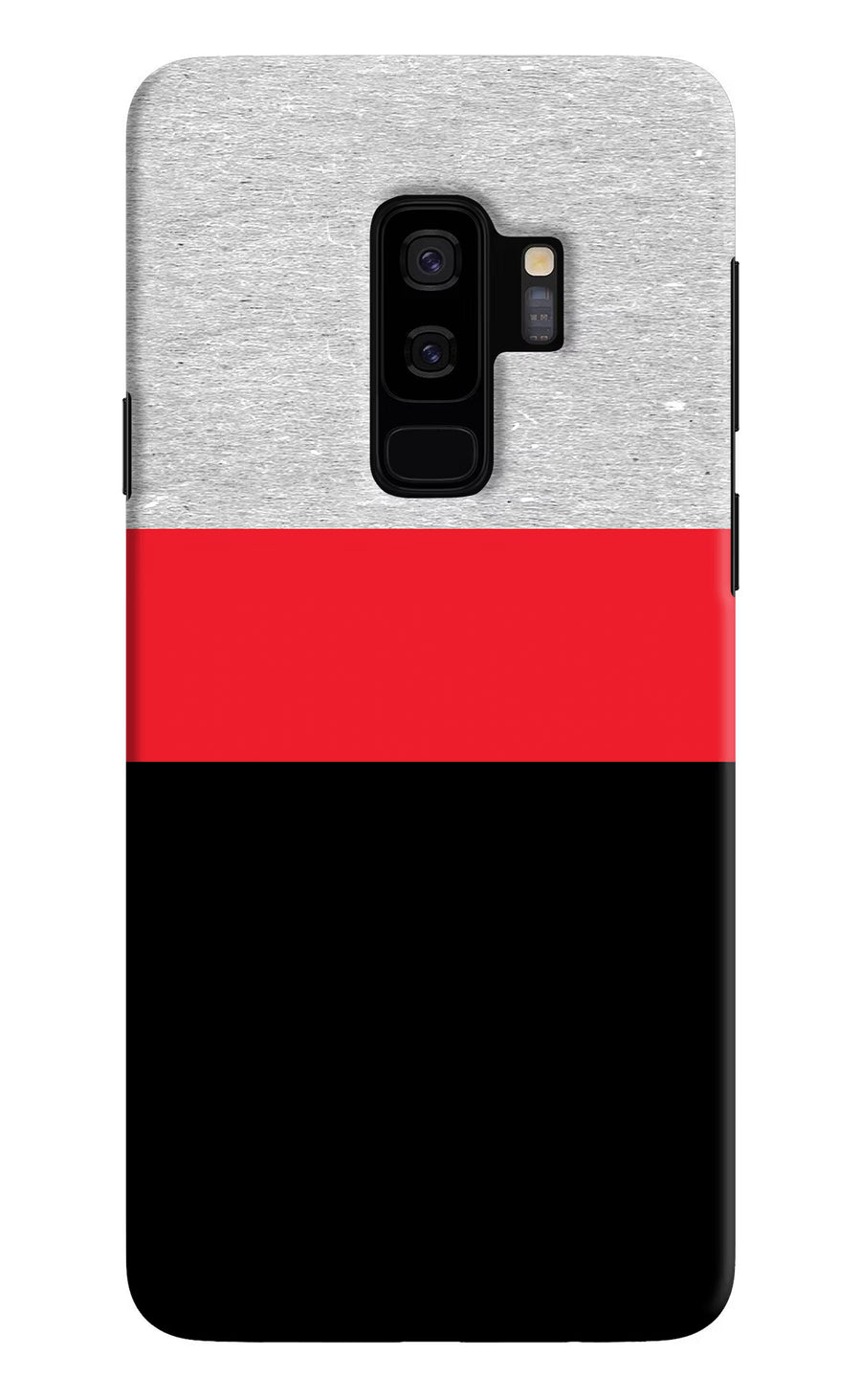 Tri Color Pattern Samsung S9 Plus Back Cover, Hard case