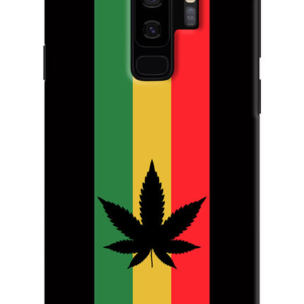 Weed Flag Samsung S9 Plus Hard Case Back Cover by Casekaro