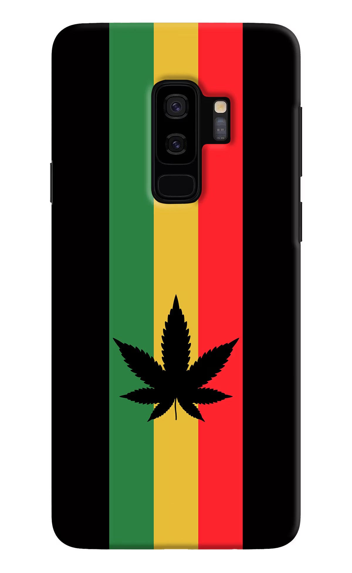Weed Flag Samsung S9 Plus Hard Case Back Cover by Casekaro