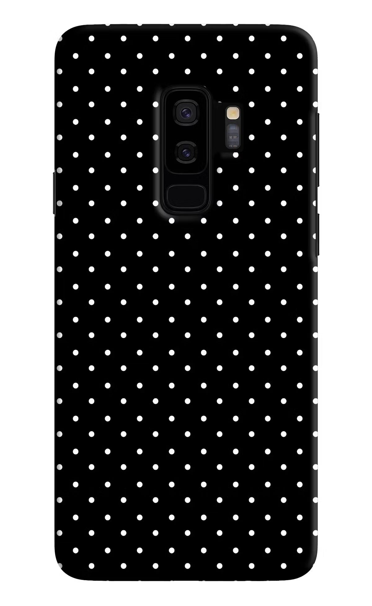 White Dots Samsung S9 Plus Hard Case Back Cover by Casekaro