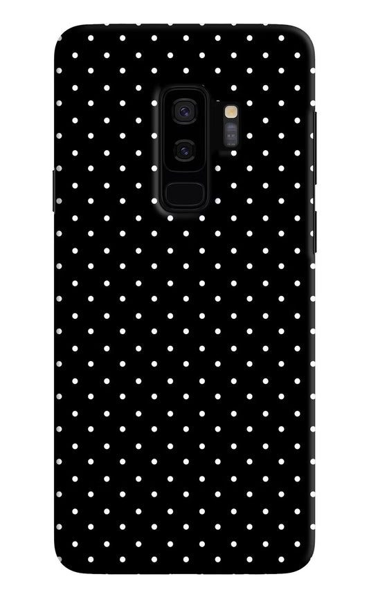 White Dots Samsung S9 Plus Hard Case Back Cover by Casekaro