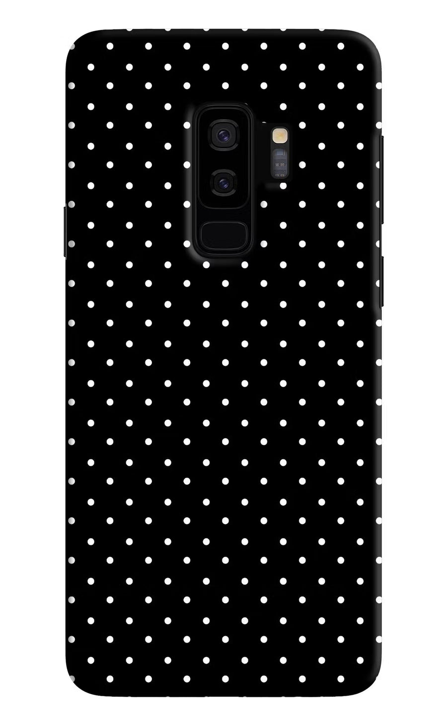 White Dots Samsung S9 Plus Back Cover, Hard case