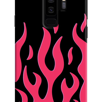 Fire Flames Samsung S9 Plus Hard Case Back Cover by Casekaro