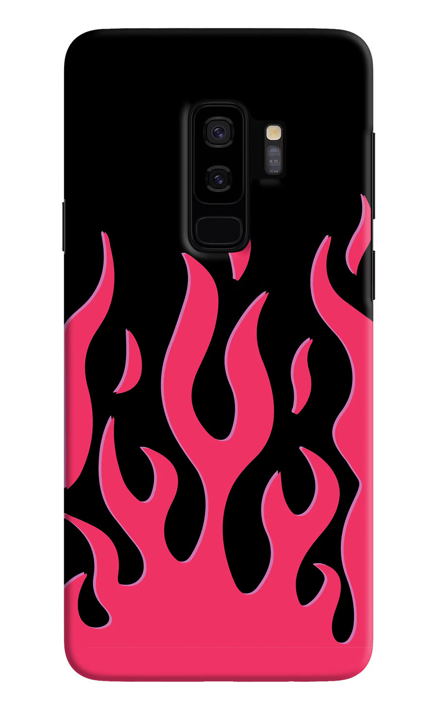 Fire Flames Samsung S9 Plus Back Cover, Hard case