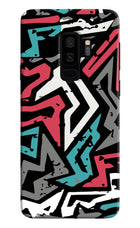 Geometric Graffiti Samsung S9 Plus Hard Case Back Cover by Casekaro