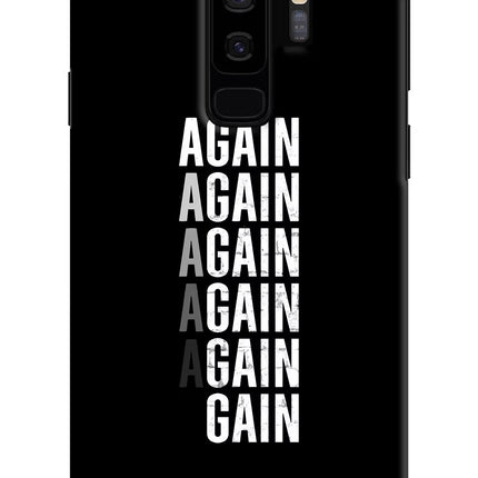Again Again Gain Samsung S9 Plus Hard Case Back Cover by Casekaro