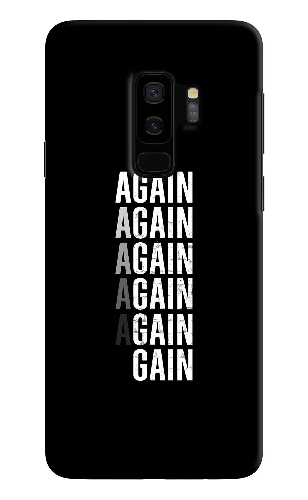Again Again Gain Samsung S9 Plus Hard Case Back Cover by Casekaro