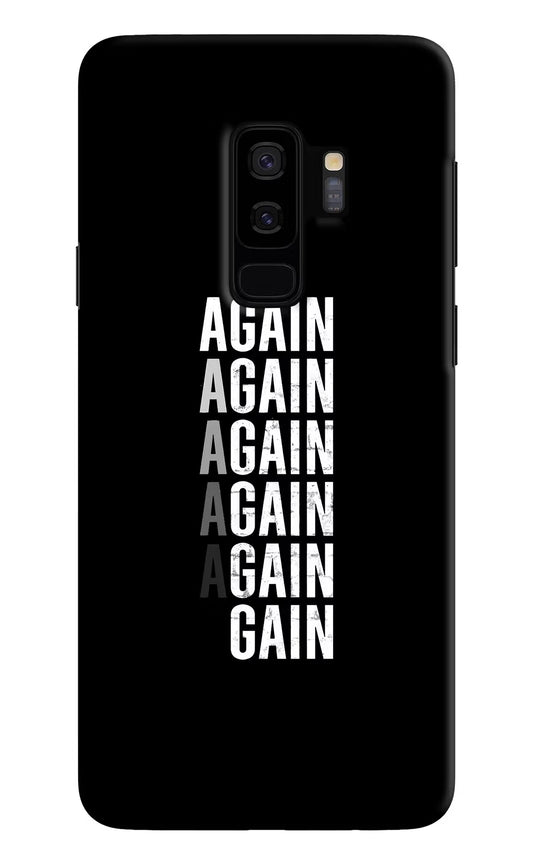 Again Again Gain Samsung S9 Plus Hard Case Back Cover by Casekaro