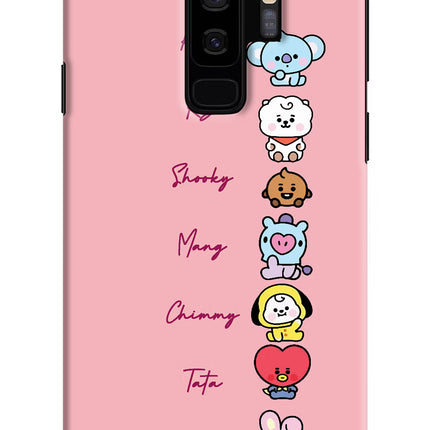BTS names Samsung S9 Plus Hard Case Back Cover by Casekaro