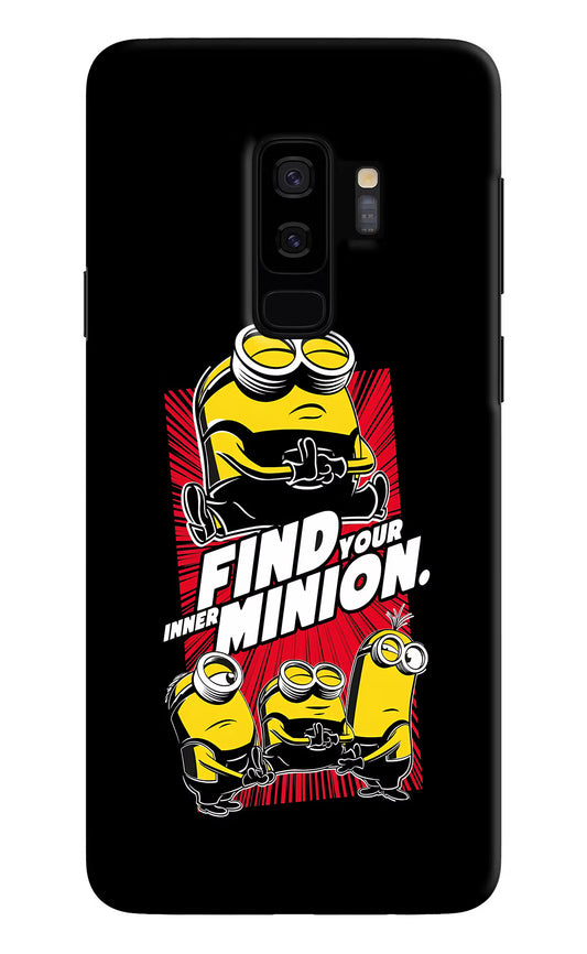 Find your inner Minion Samsung S9 Plus Hard Case Back Cover by Casekaro