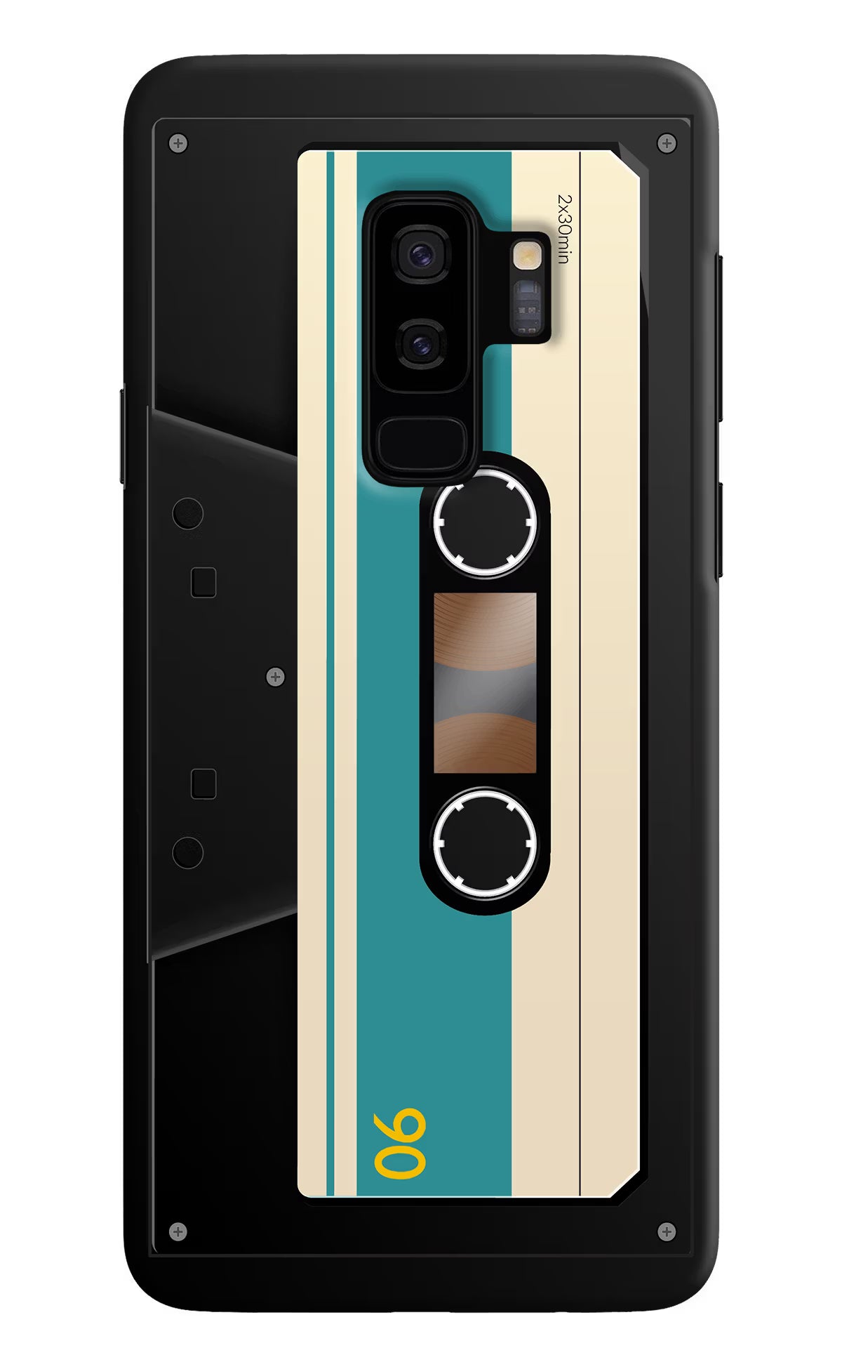 Cassette Samsung S9 Plus Hard Case Back Cover by Casekaro