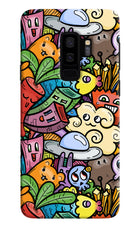 Veggie Doodle Samsung S9 Plus Hard Case Back Cover by Casekaro
