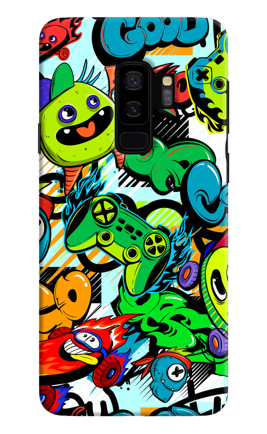 Game Doodle Samsung S9 Plus Hard Case Back Cover by Casekaro