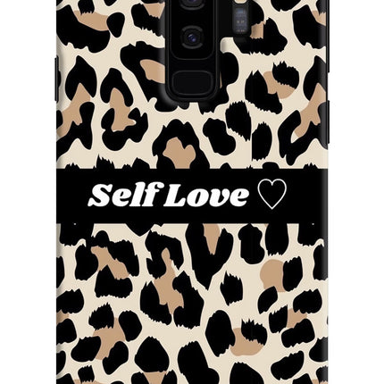 Leopard Print Self Love Samsung S9 Plus Hard Case Back Cover by Casekaro