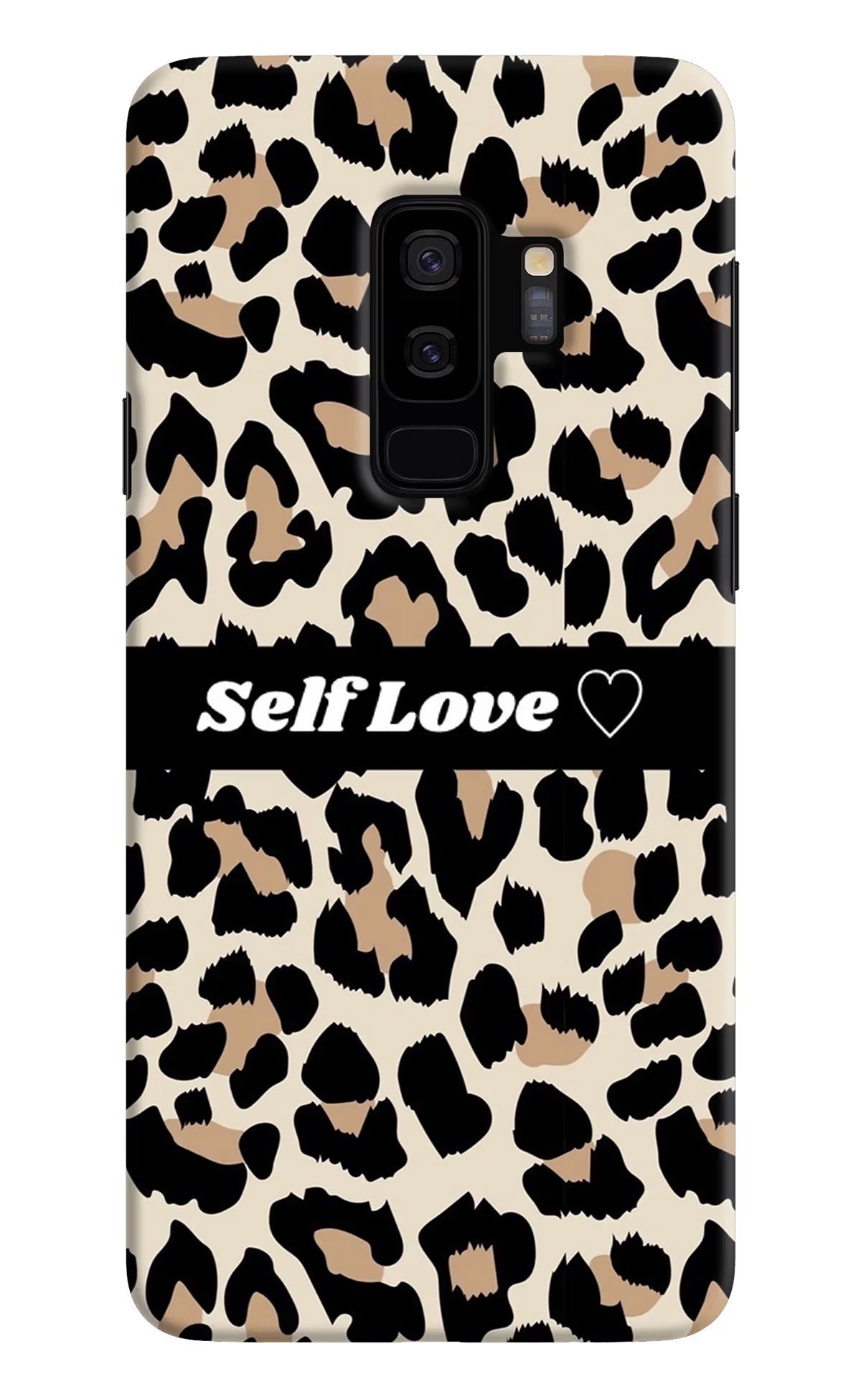 Leopard Print Self Love Samsung S9 Plus Hard Case Back Cover by Casekaro