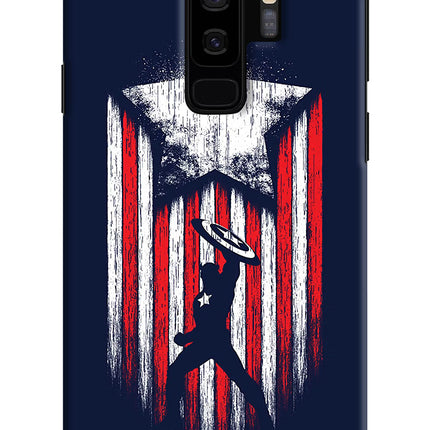 Captain America Marvel Art Samsung S9 Plus Hard Case Back Cover by Casekaro