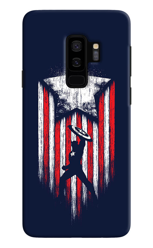 Captain America Marvel Art Samsung S9 Plus Hard Case Back Cover by Casekaro