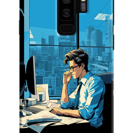 Focused Hustler (AI Generated) Samsung S9 Plus Hard Case Back Cover by Casekaro
