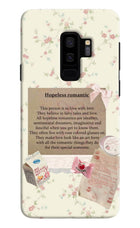 Hopeless Romantic Samsung S9 Plus Hard Case Back Cover by Casekaro