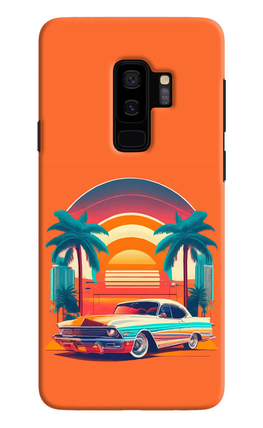 Palm Drive 80s Samsung S9 Plus Hard Case Back Cover by Casekaro