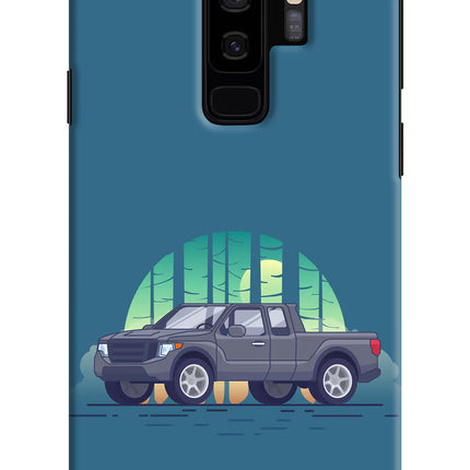 Retro Garage Vibe Samsung S9 Plus Hard Case Back Cover by Casekaro