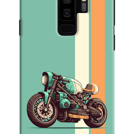 Striped Moto Drift Samsung S9 Plus Hard Case Back Cover by Casekaro
