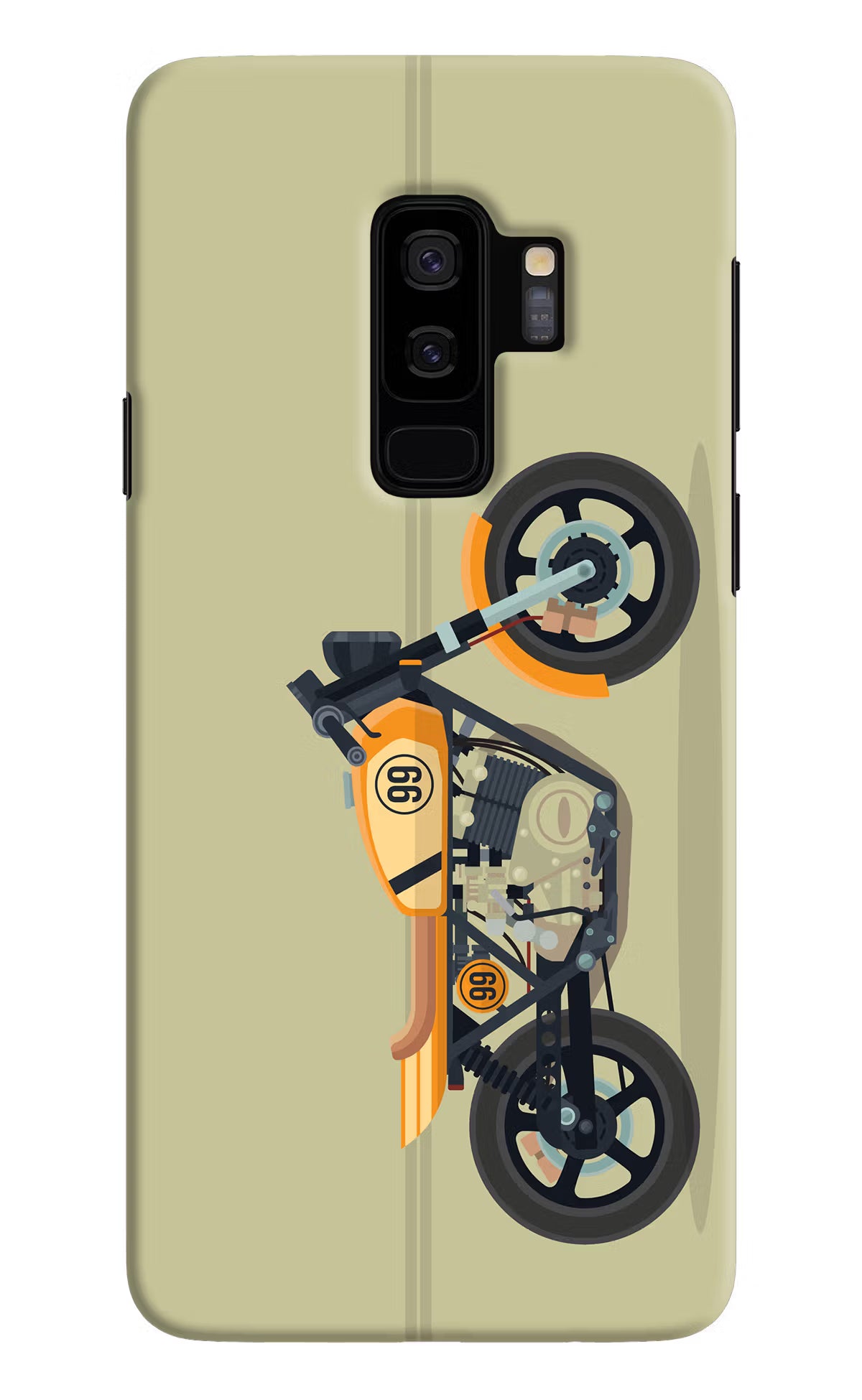 Vertical Speedster Samsung S9 Plus Hard Case Back Cover by Casekaro