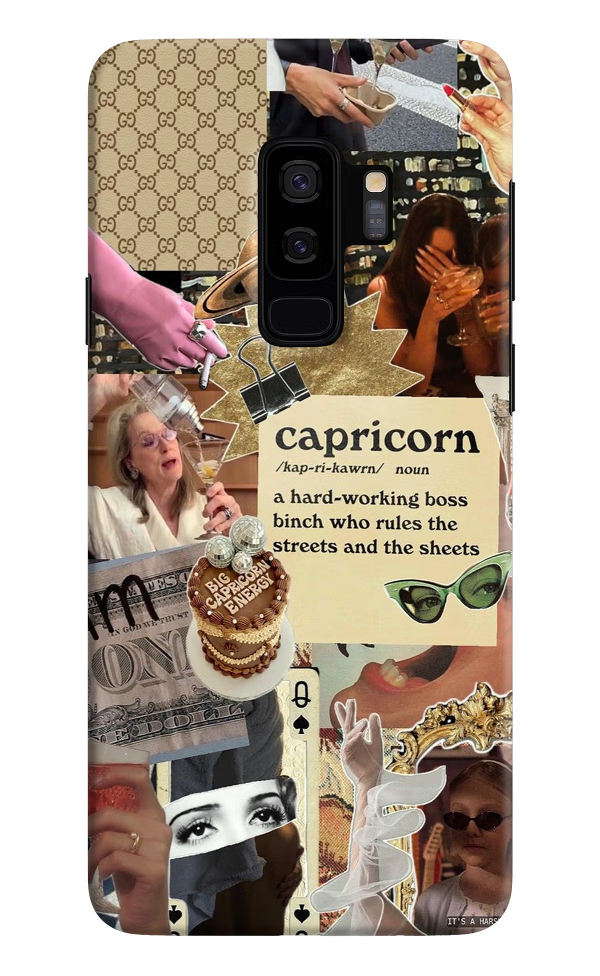 Capricorn Zodiac Samsung S9 Plus Hard Case Back Cover by Casekaro