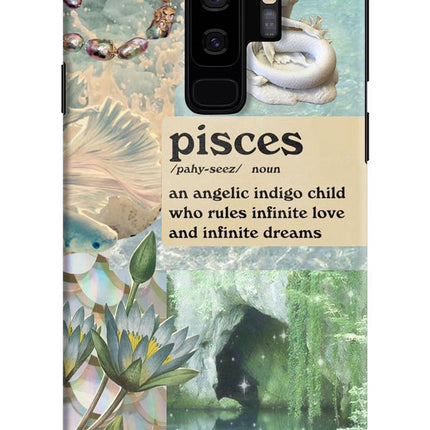 Pisces Zodiac Samsung S9 Plus Hard Case Back Cover by Casekaro