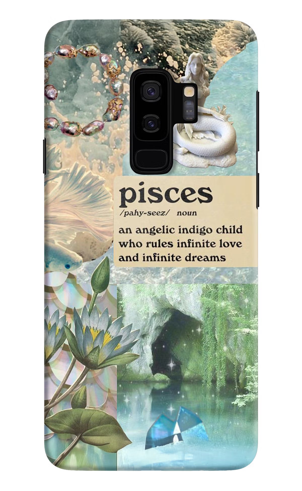 Pisces Zodiac Samsung S9 Plus Hard Case Back Cover by Casekaro