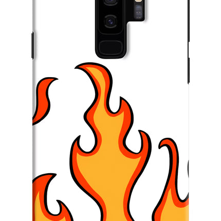 Fired Up – White Samsung S9 Plus Hard Case Back Cover by Casekaro