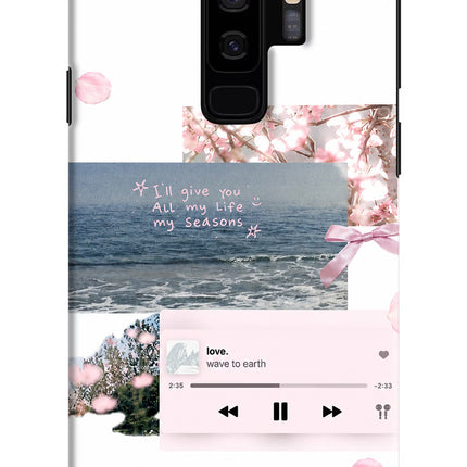 Wave to earth Samsung S9 Plus Hard Case Back Cover by Casekaro