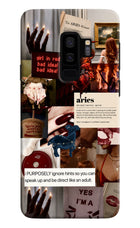 Zodiac Aries Samsung S9 Plus Hard Case Back Cover by Casekaro